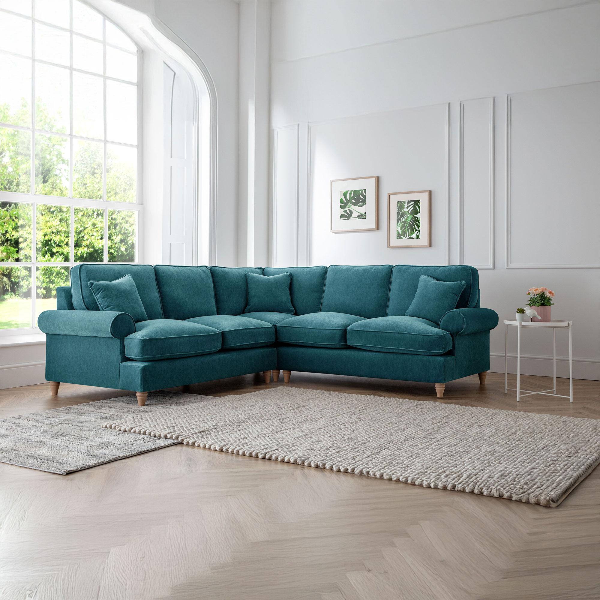 Marigot Emerald Fabric 2 Corner 2 Sofa