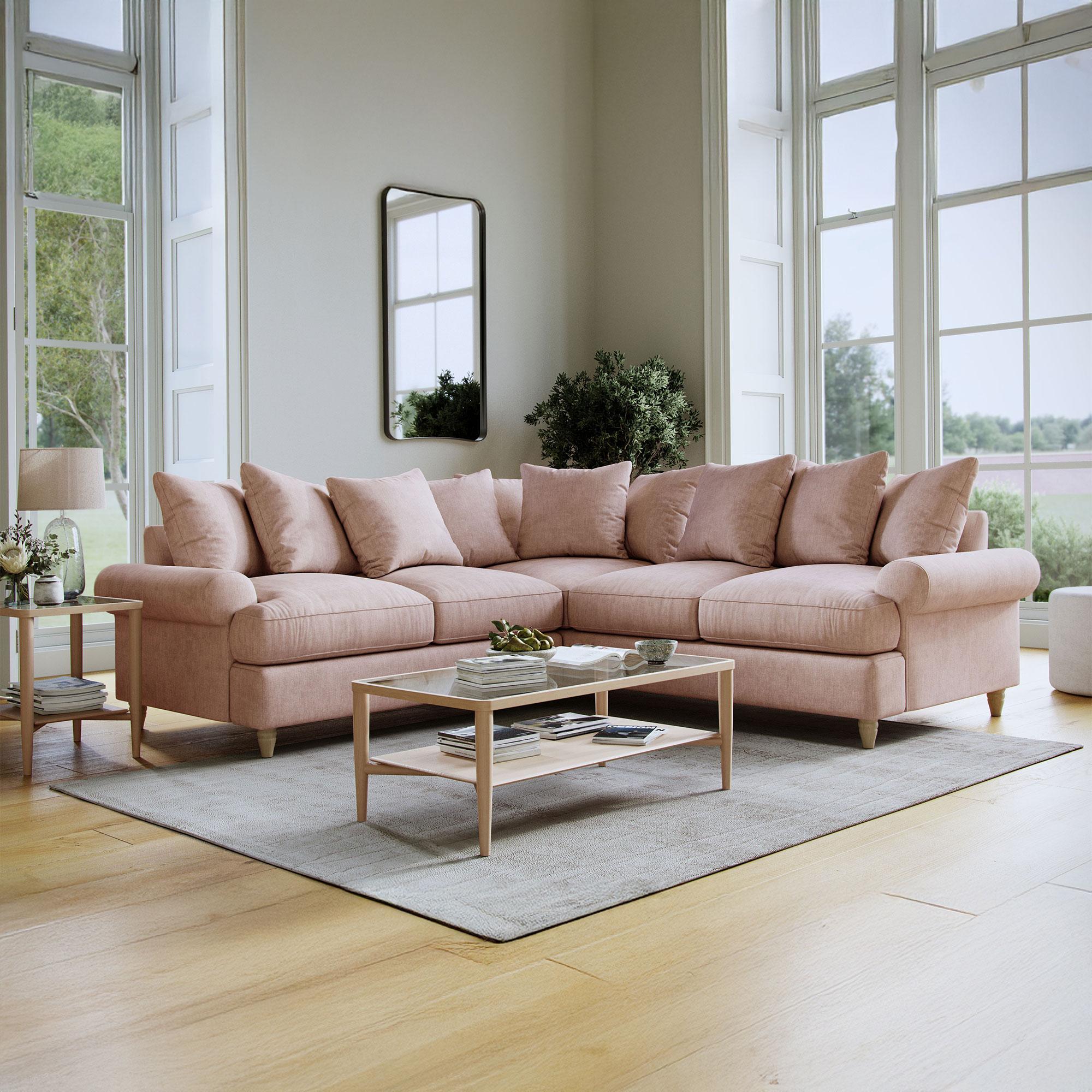 Narva Pastel Fabric 2 Corner 2 Sofa