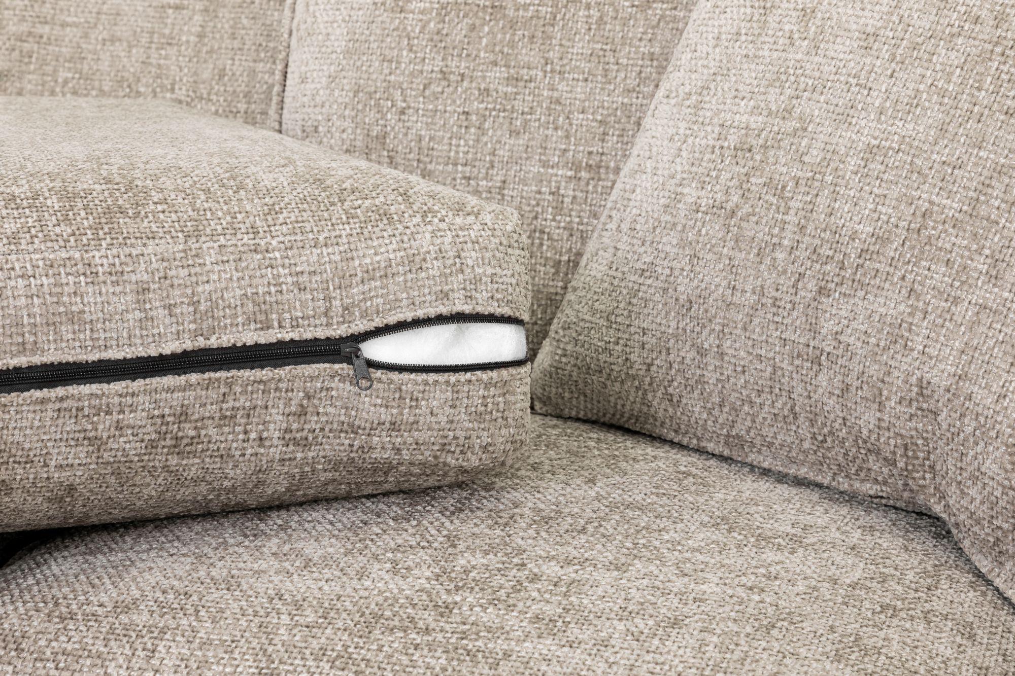 Nebraska Sofa Set - Beige Fabric - 3+2 Seater