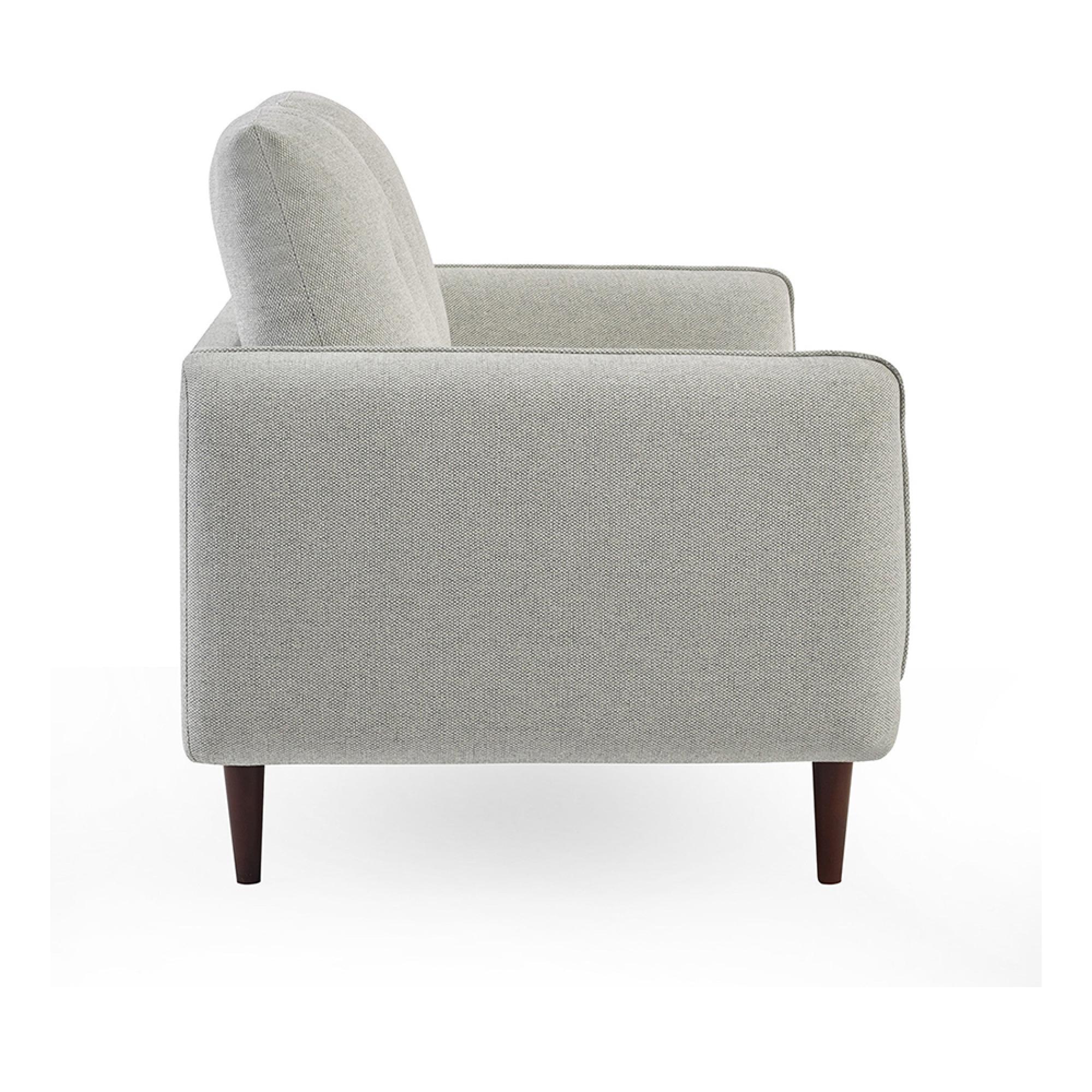 Remy Light Grey Fabric Sofa - 3 Seater