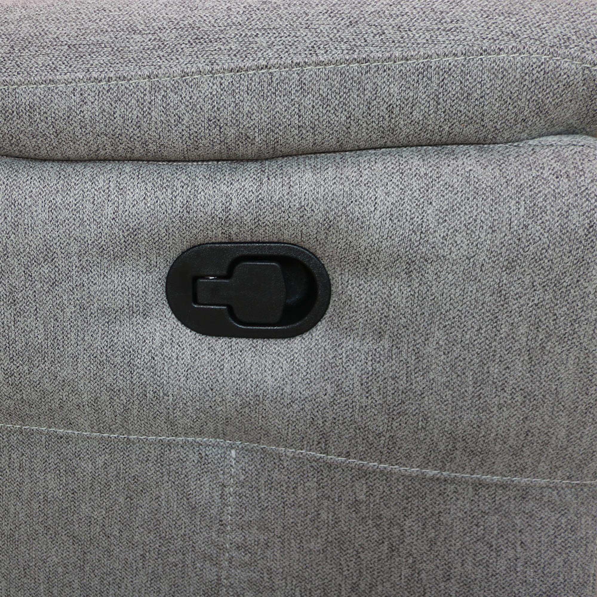Shelby Recliner Sofa - 2 Seater - Grey Fabric