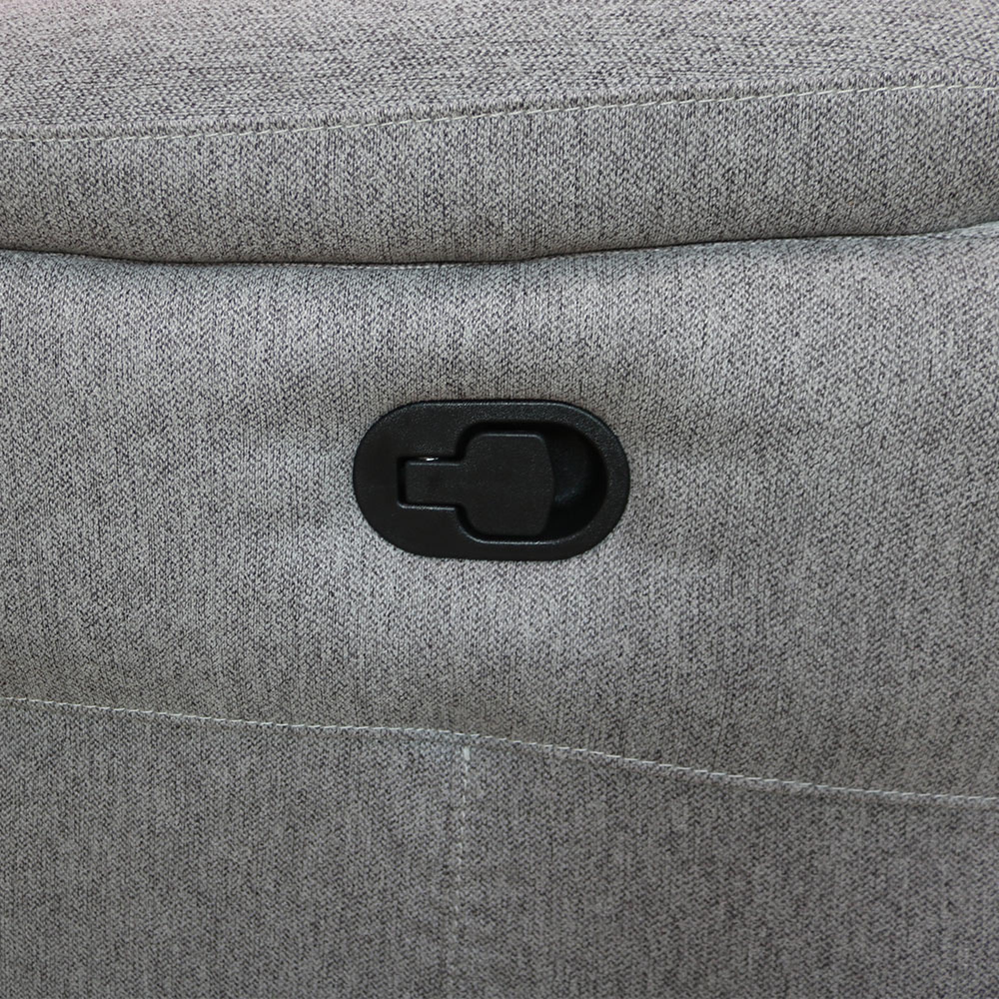 Shelby Recliner Armchair - Grey Fabric