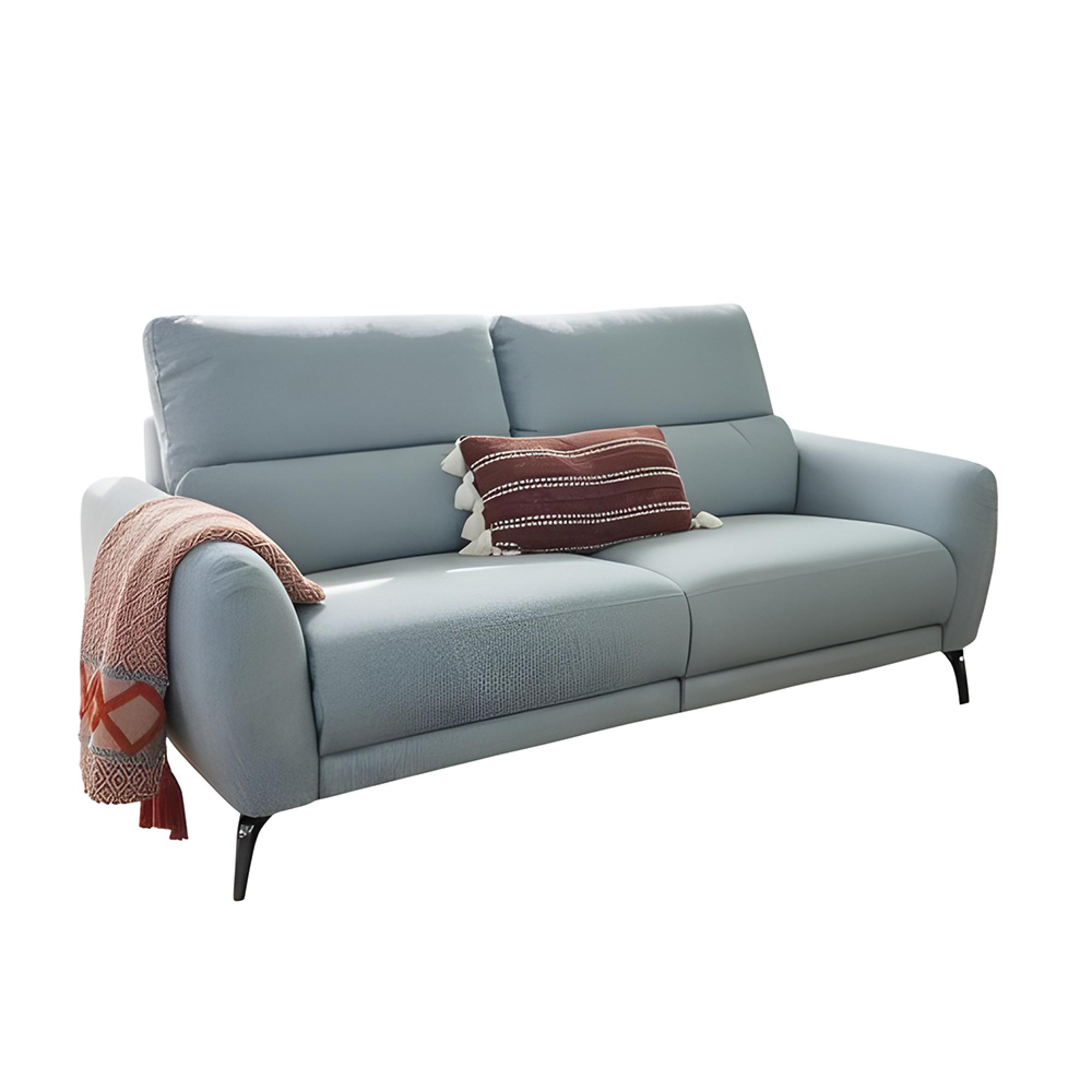 Sorrento Electric Recliner Sofa - Grey Fabric - 3 Seater