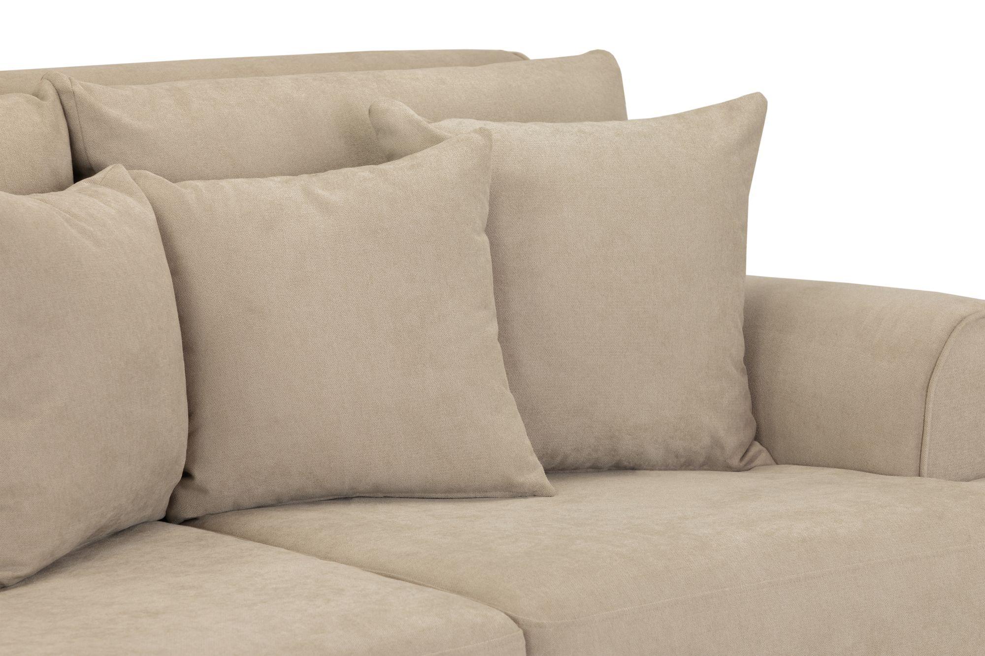 Summer Sofa Set - Beige Fabric - 3+2 Seater