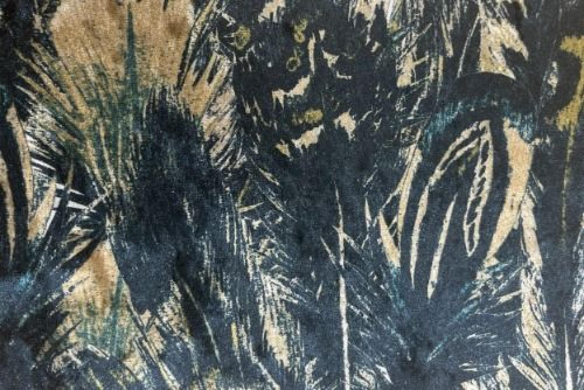 Band Pattern : Feathers Black/Gold