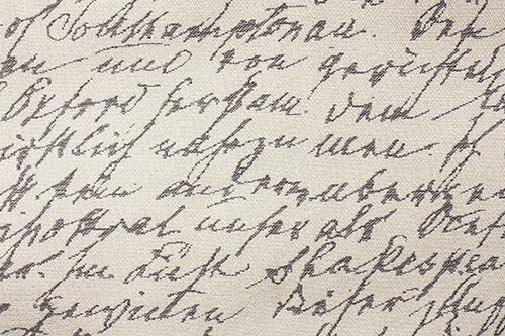 Band Pattern : Script Grey