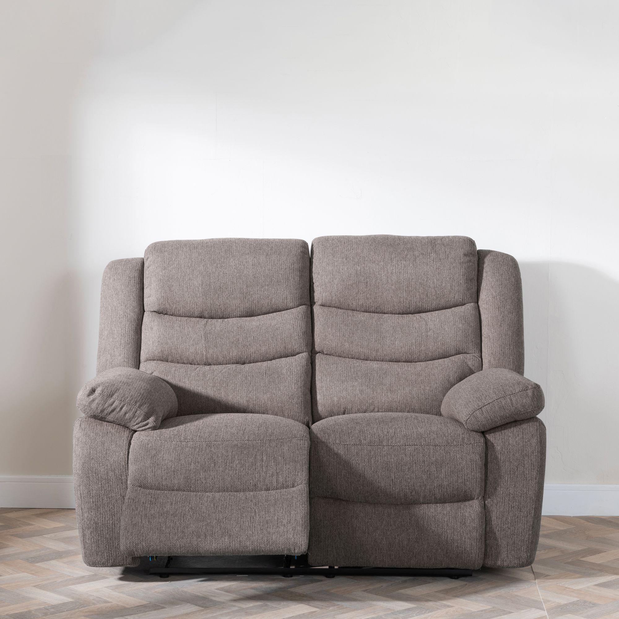 Windsor Recliner Sofa Set - Brown Fabric