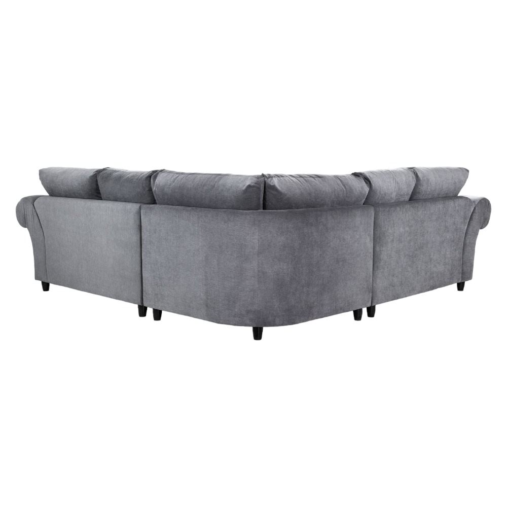 Windsor Corner Sofa - Fullback - Grey - Large