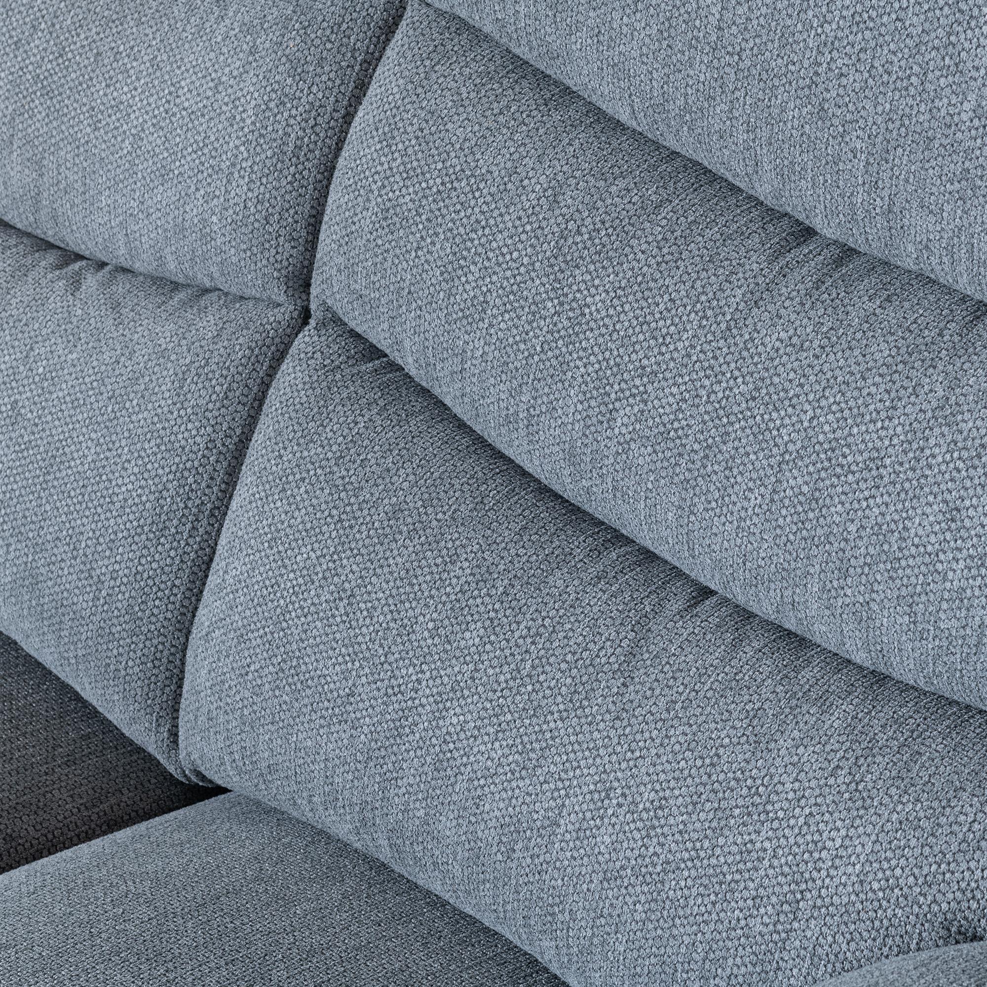 Windsor Recliner Sofa - 3 Seater - Grey Fabric
