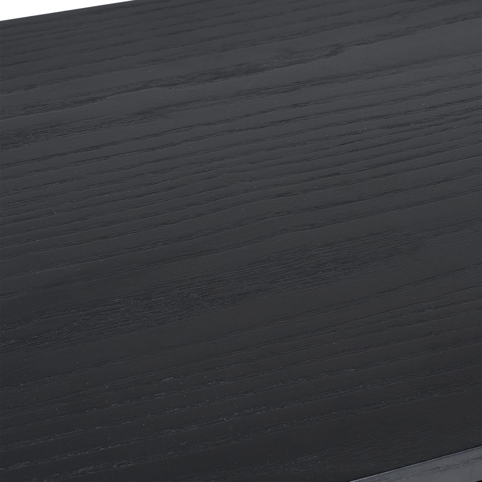 Louis TV Unit - 140cm - Black - Fluted Base