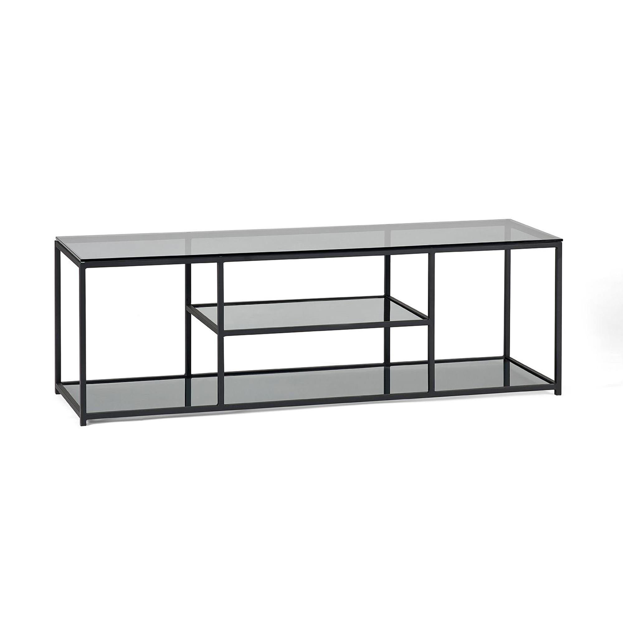Chicago TV Unit - 140cm - Smoked Glass