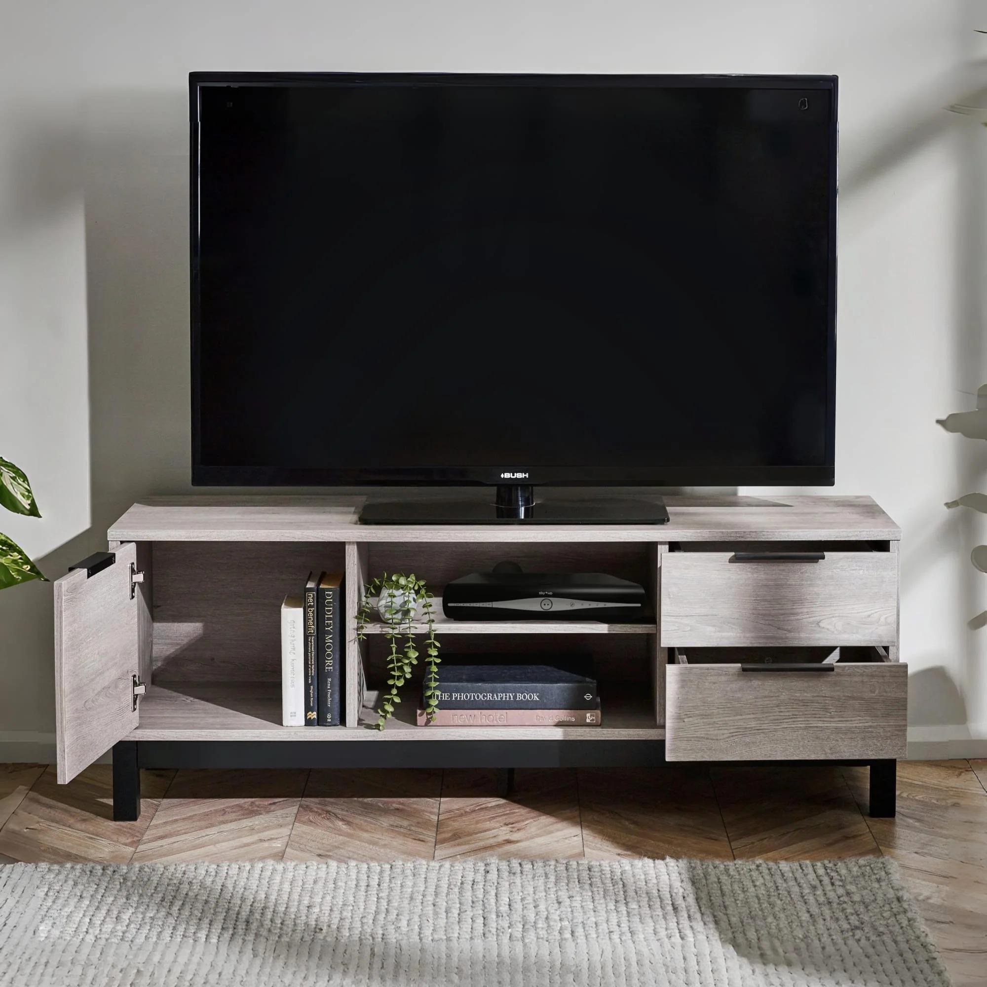 Bali Grey Oak TV Unit - 135cm