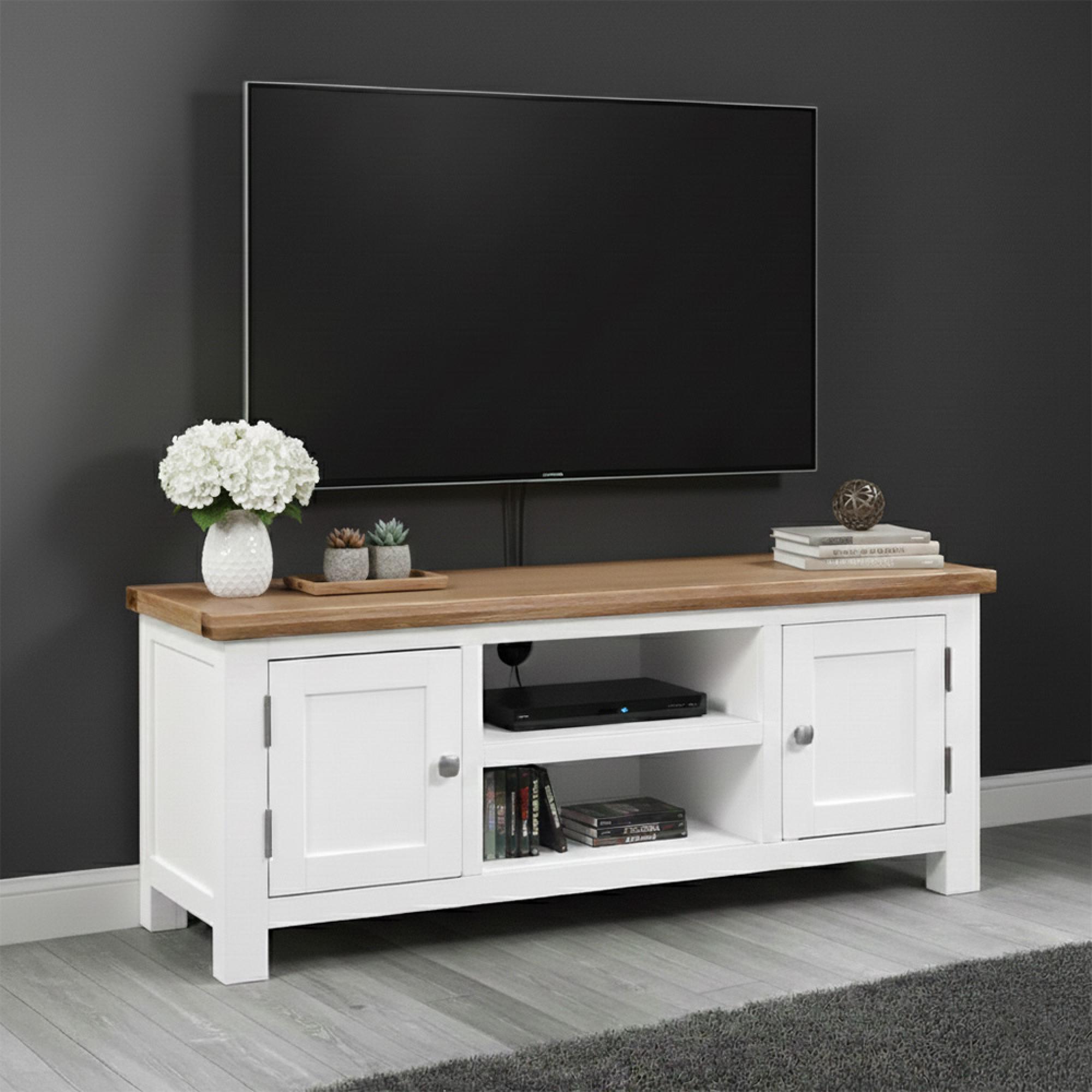 Lundy White Painted 120cm TV Unit