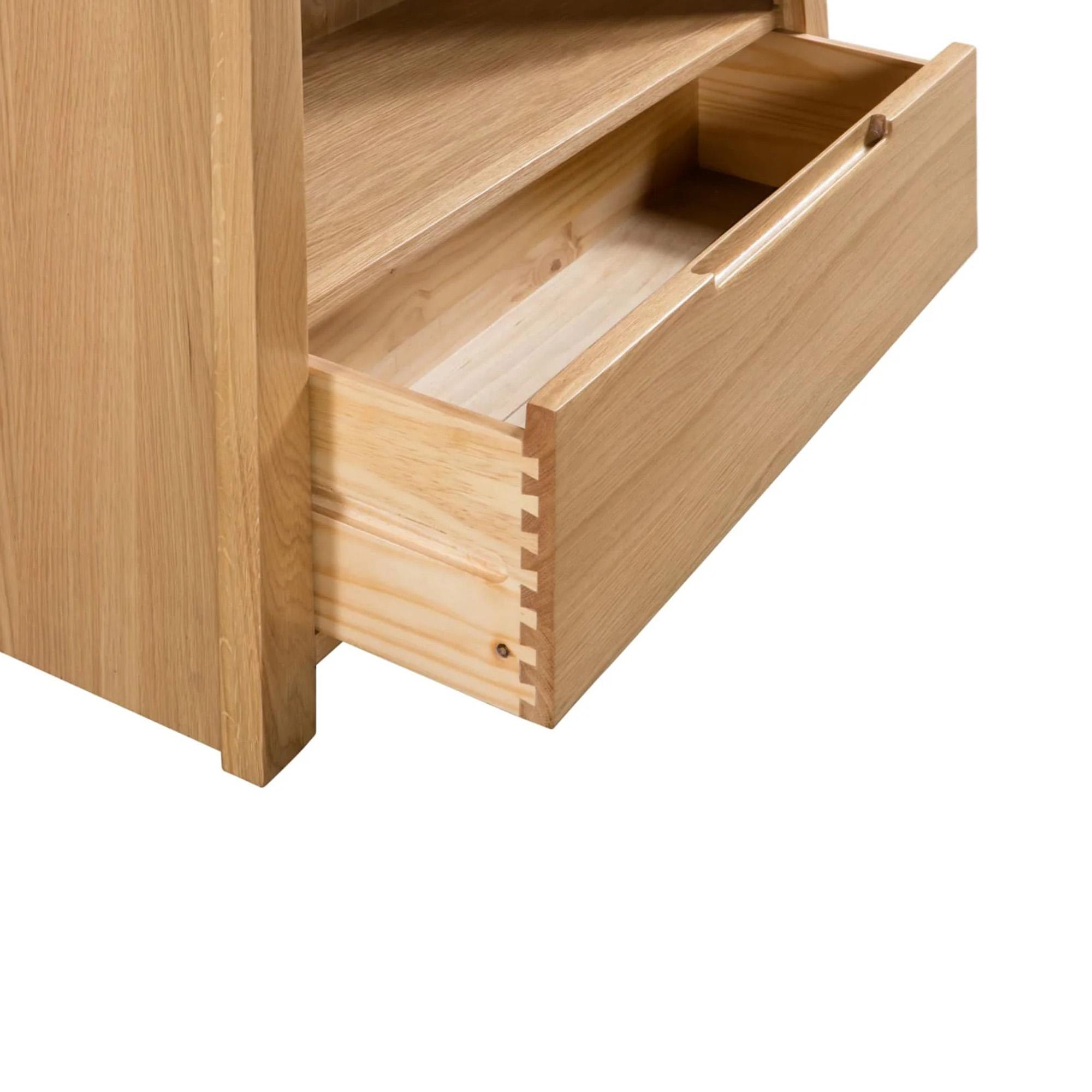 Curve TV Unit - 115cm - Oak