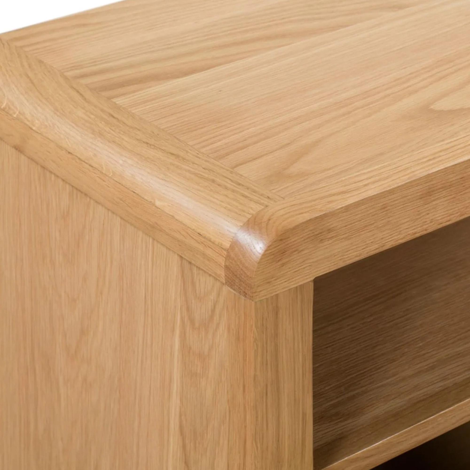 Curve TV Unit - 115cm - Oak