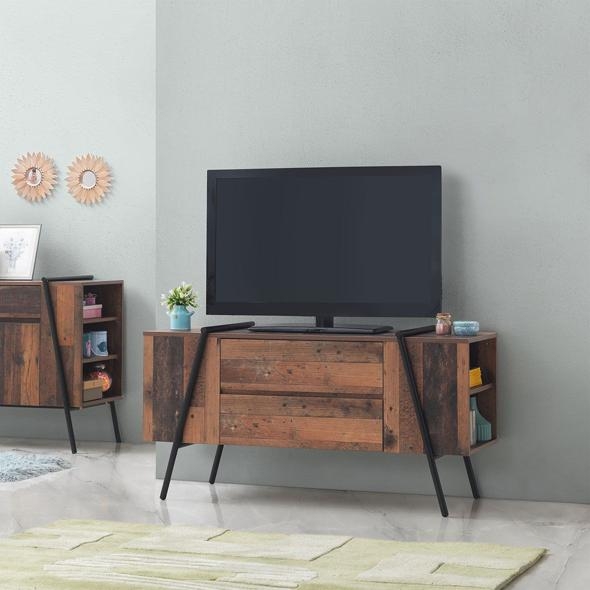 Alpena Rustic Oak 120cm TV Unit