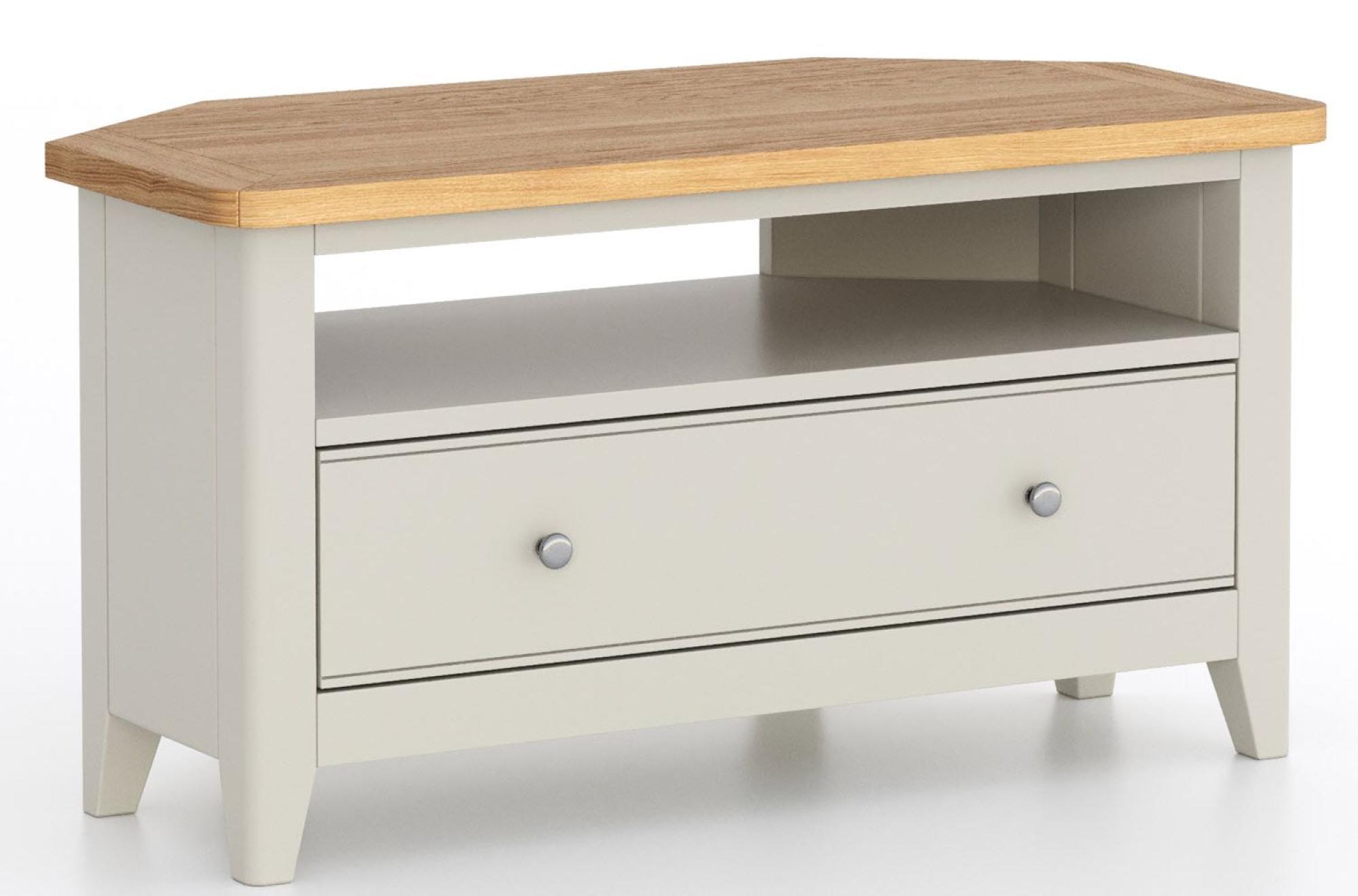 Arden Grey Painted 90cm Corner TV Unit