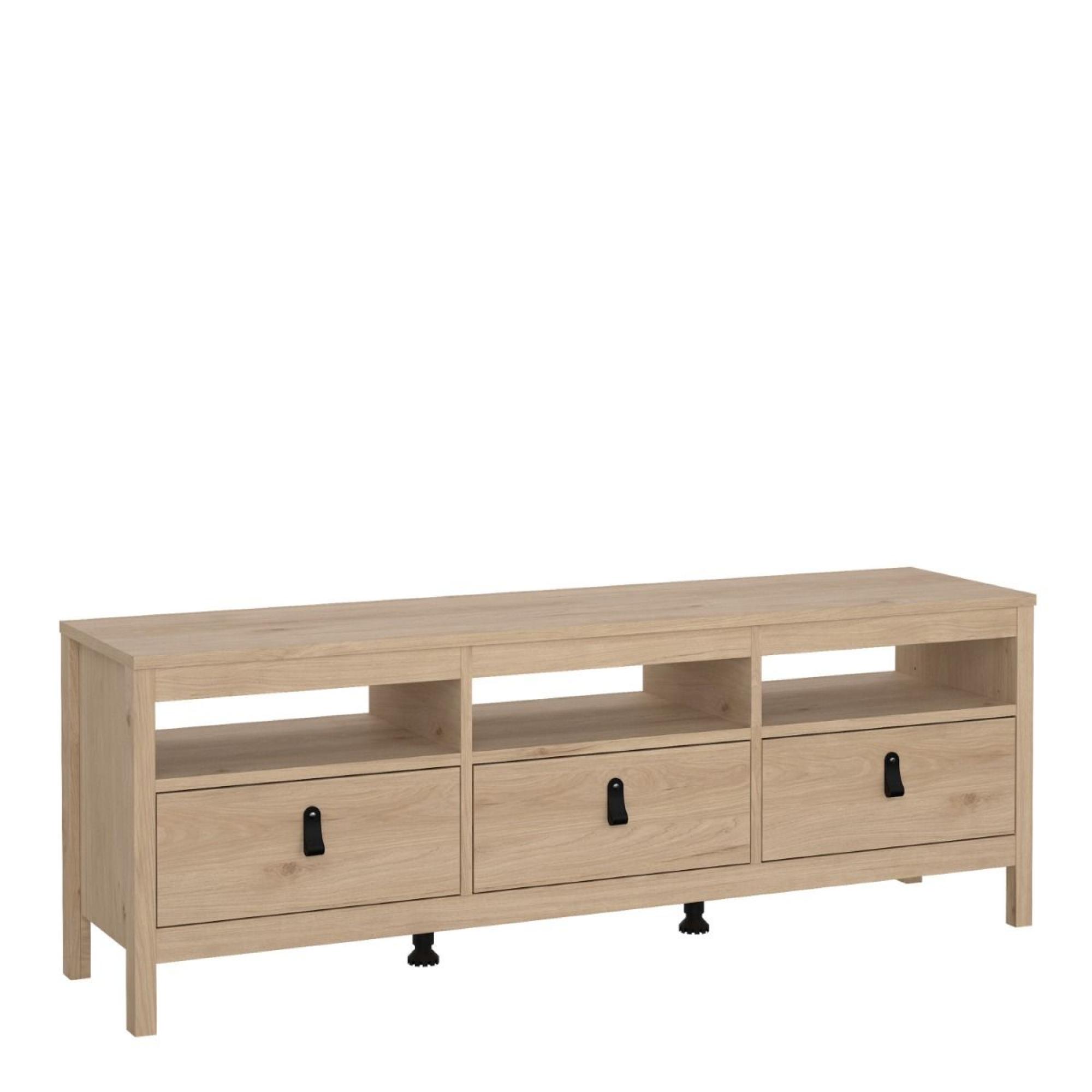 Barcelona Jackson Hickory Oak 3 Drawer TV Unit