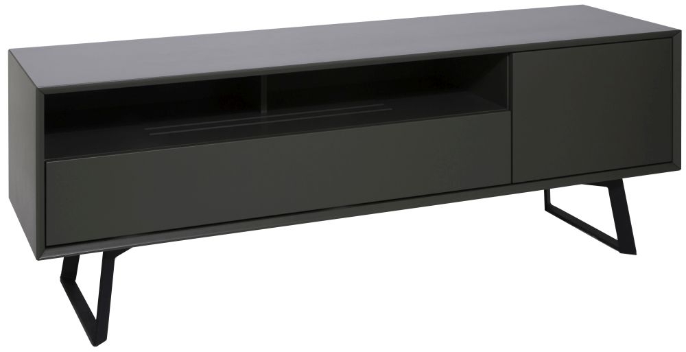 Carbon TV Stand - Black & Grey - 160cm - ADCA1600-GRY