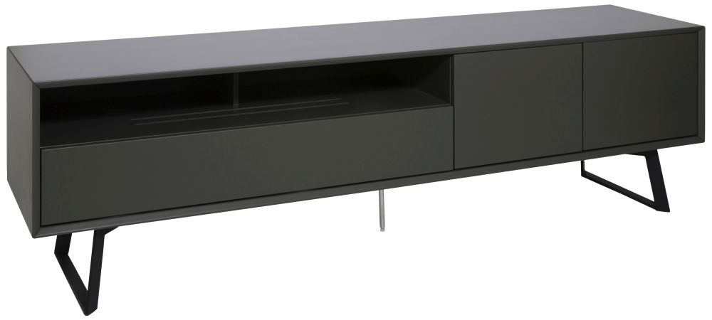 Carbon TV Stand - Black & Grey - 200cm - ADCA2000-GRY
