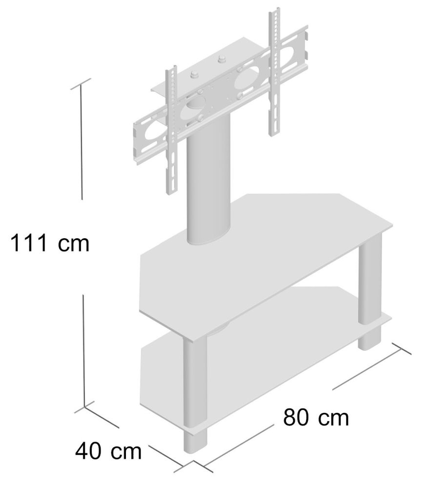 Century TV Stand - Cantilever - 80cm - Light Oak - ADCEC800LO