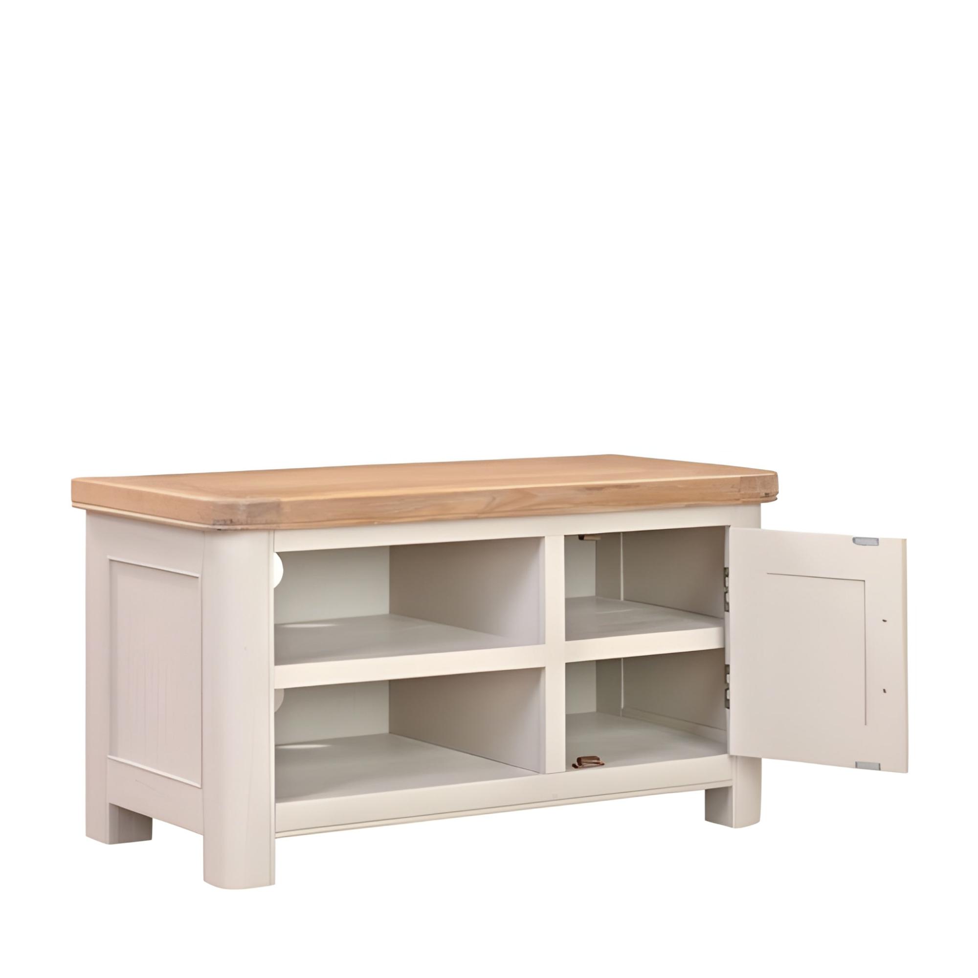 Clarion TV Unit - 1 Door - Oak and Grey