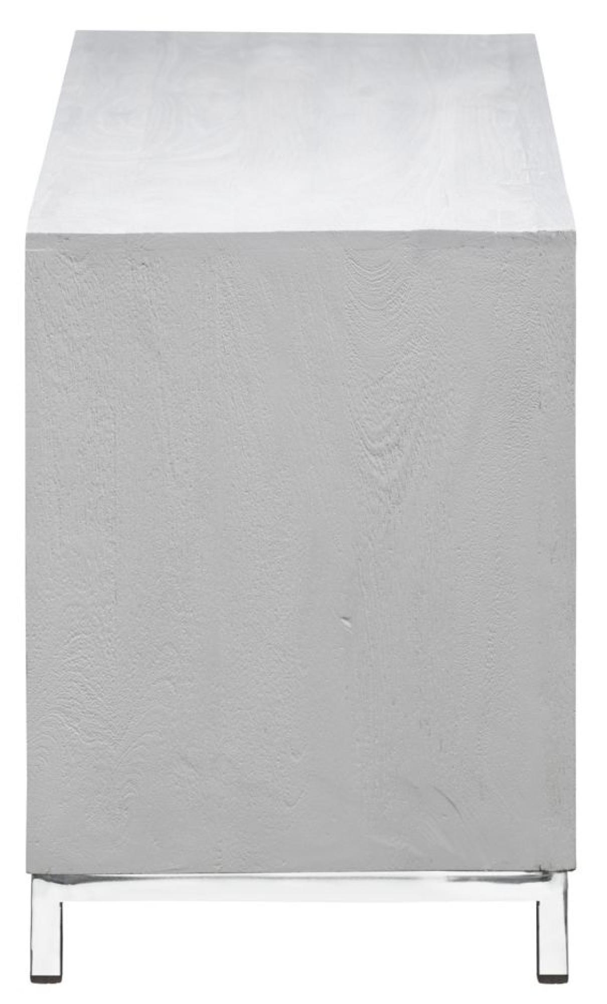 Clearance - Geo TV Unit - 1 Door - White Mirrored