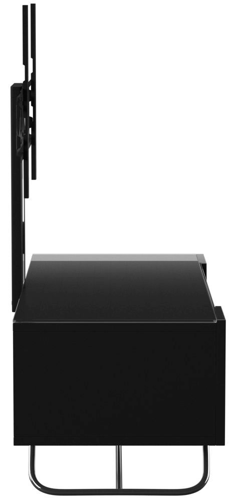 Chromium TV Stand - 120cm with Bracket - Black - CRO2-1200BKT-BK