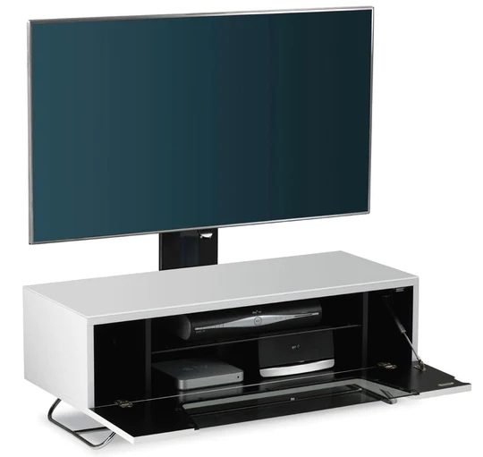 Chromium TV Stand - Cantilever - White - 100cm - CRO2-1000BKT-WHT