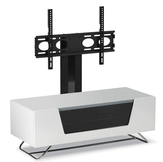 Chromium TV Stand - Cantilever - White - 100cm - CRO2-1000BKT-WHT