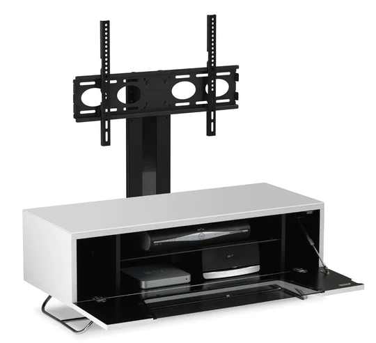 Chromium TV Stand - Cantilever - White - 100cm - CRO2-1000BKT-WHT