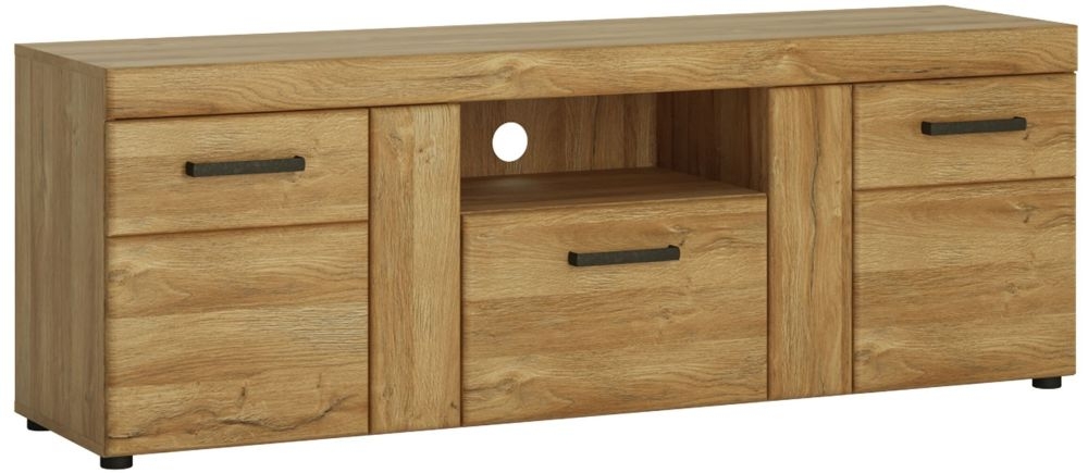 Cortina Oak Effect 157cm TV Unit