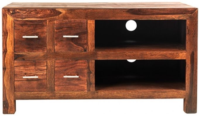 Cube Sheesham 100cm TV Unit