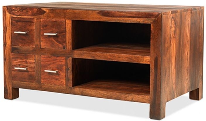 Cube Sheesham 100cm TV Unit