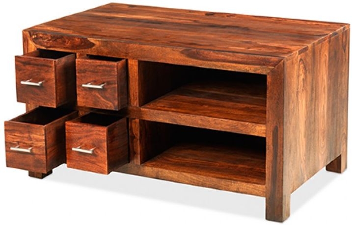 Cube Sheesham 100cm TV Unit