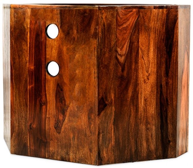 Cube Sheesham 95cm Corner TV Unit