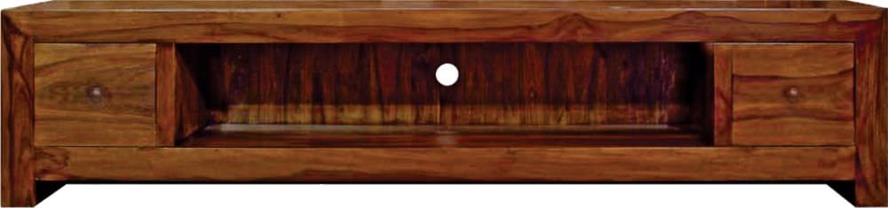 Cube Solid Sheesham Wood 200cm TV Unit