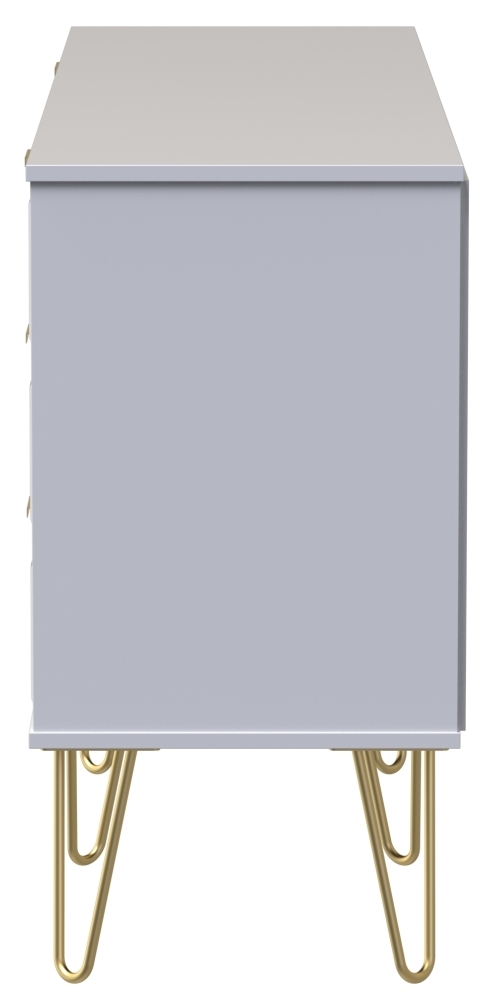 Cube TV Unit - 150cm - with Hairpin Legs - White