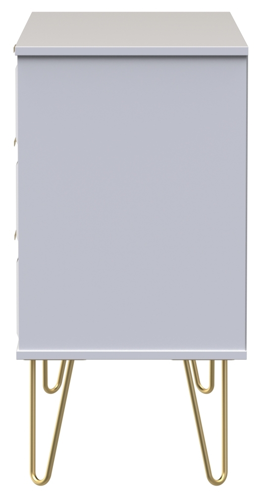 Cube TV Unit - 95cm - with Hairpin Legs - White