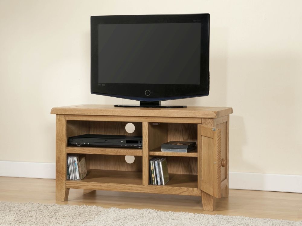 Dorset TV Unit - 1 Door - Small - Oak
