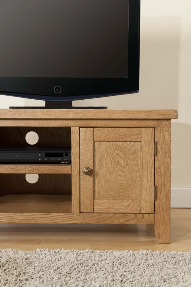 Dorset TV Unit - 1 Door - Small - Oak
