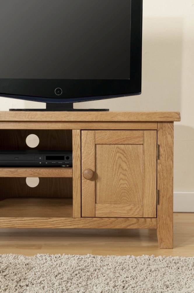 Dorset TV Unit - 1 Door - Small - Oak