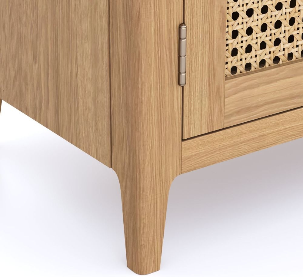 Henley Oak and Rattan 120cm TV Unit