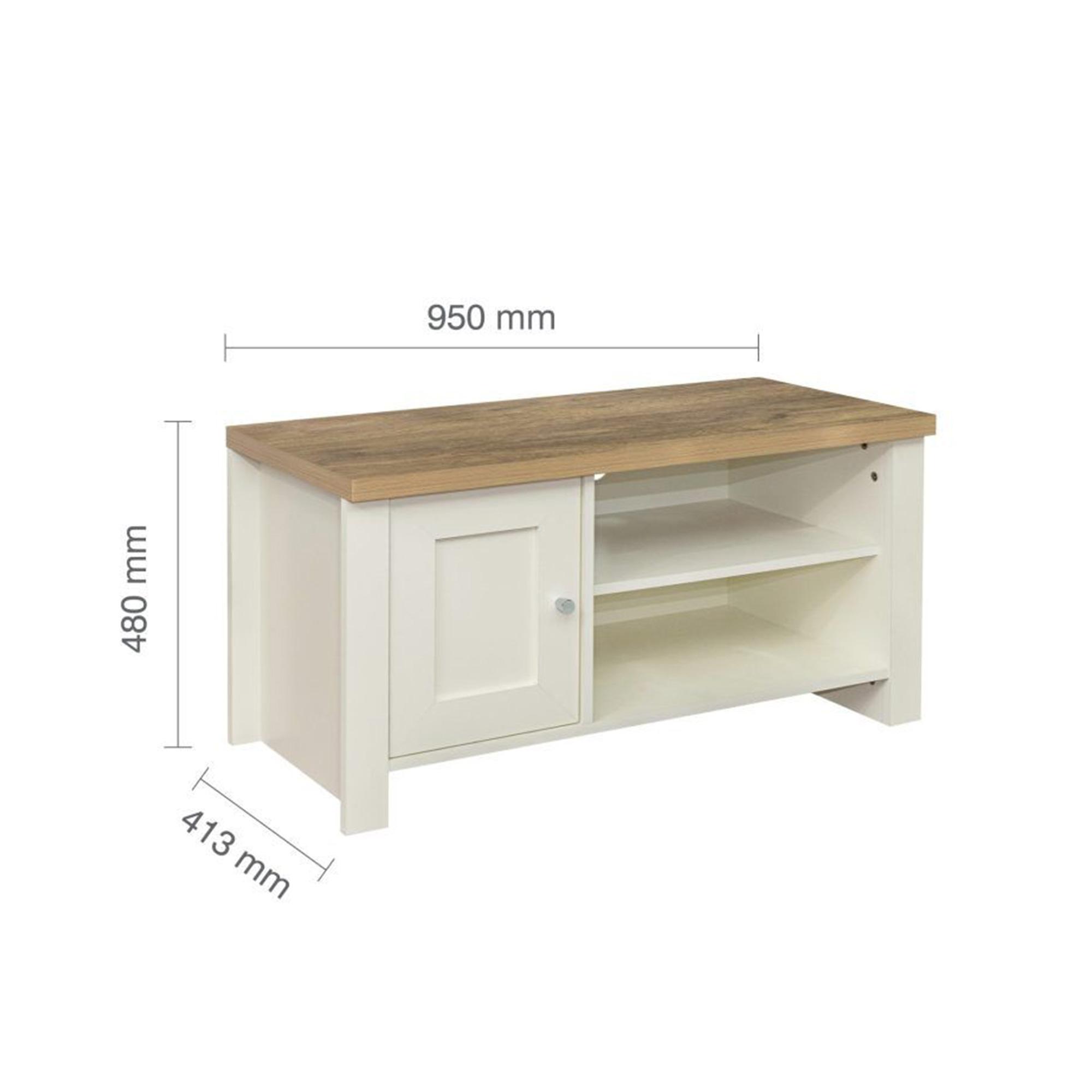 Highgate TV Unit - 1 Door - Cream Painted