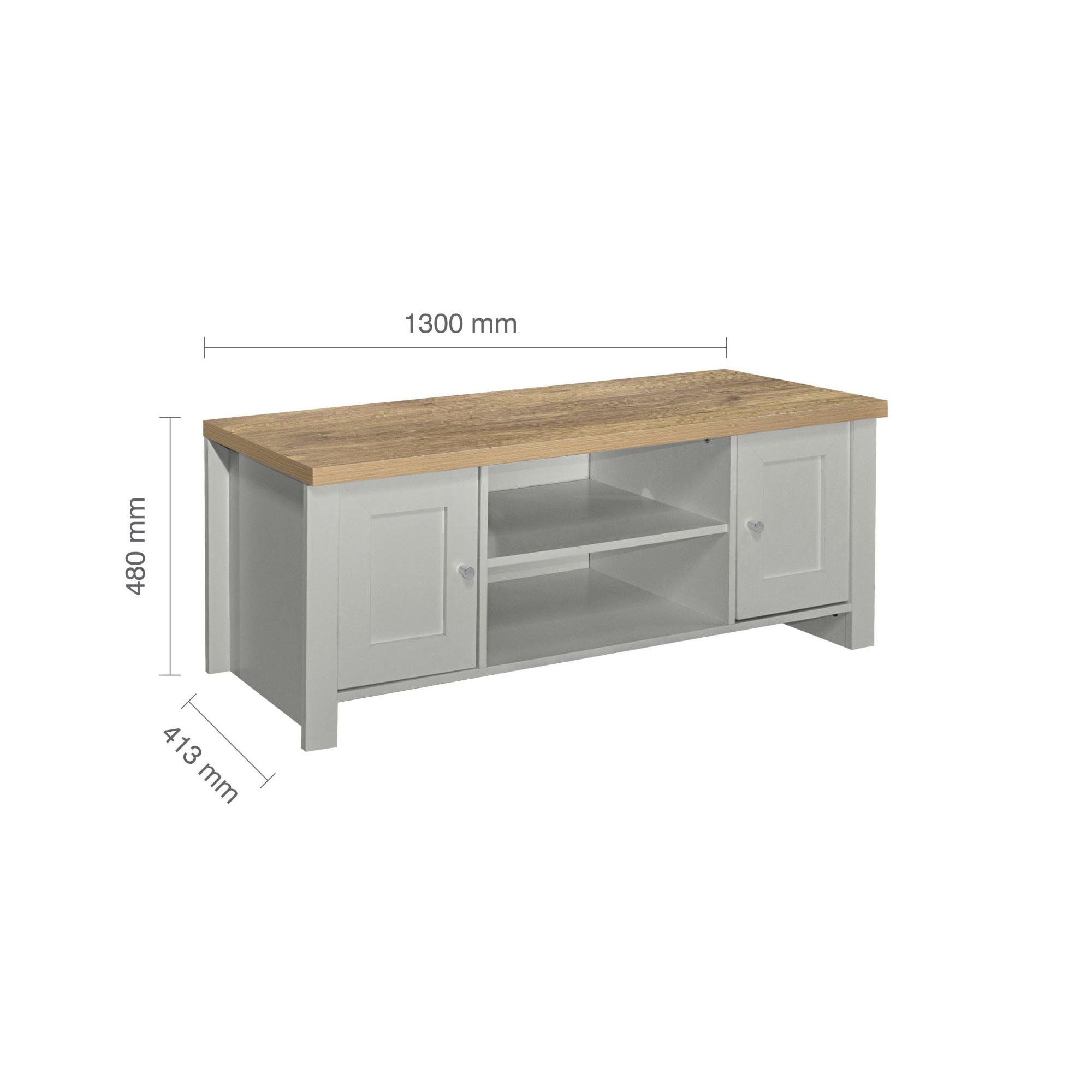 Highgate TV Unit - 2 Door - Grey Painted