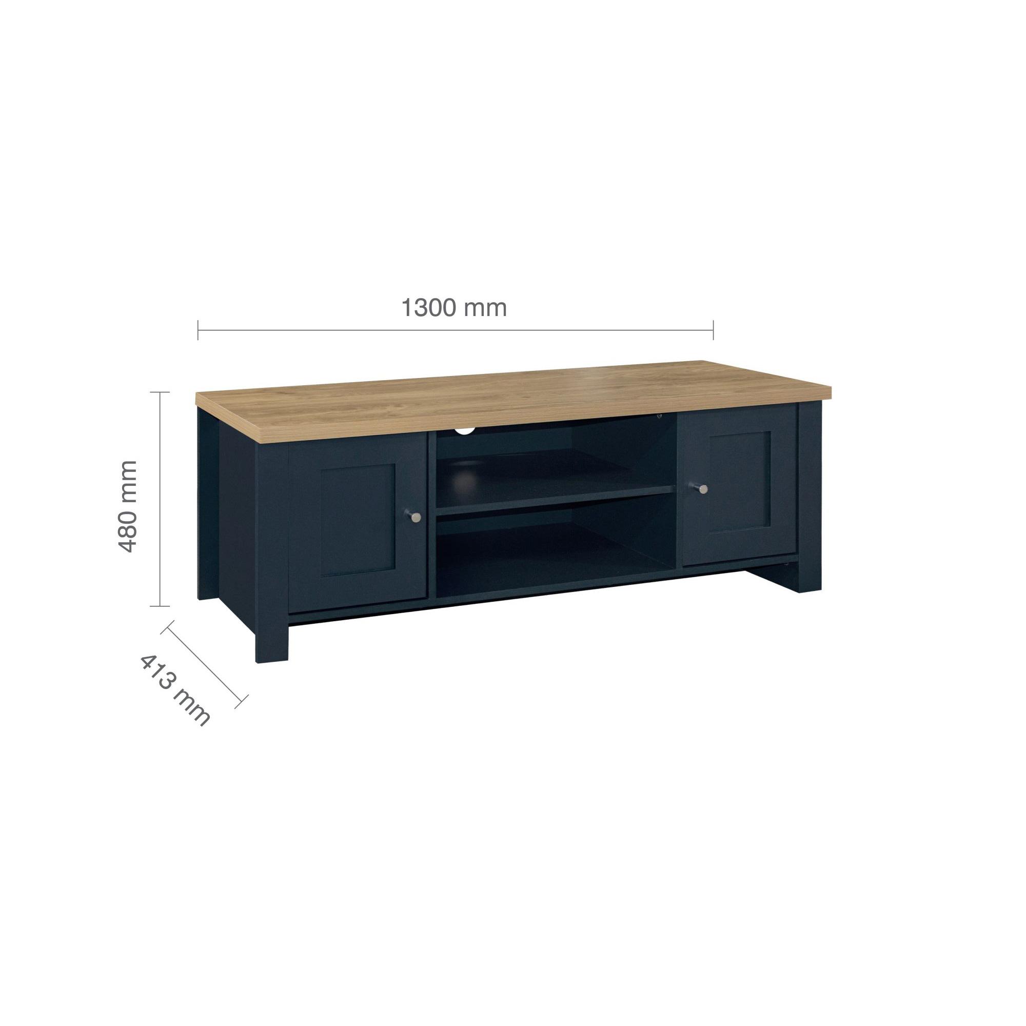 Highgate TV Unit - 2 Door - Navy Blue Painted