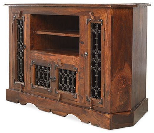 Indian Sheesham 114cm Corner TV Cabinet