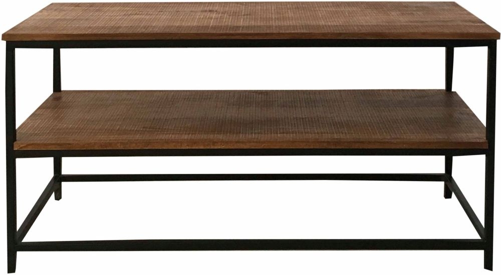 Industrial Mango Wood 100cm TV Unit