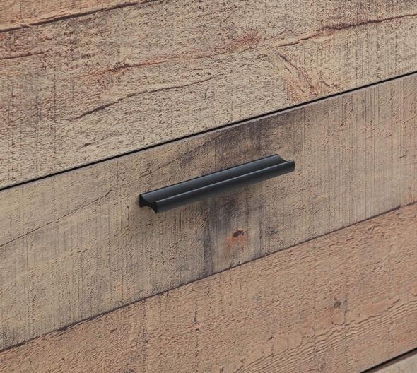 Industrial Rustic Oak Effect TV Unit