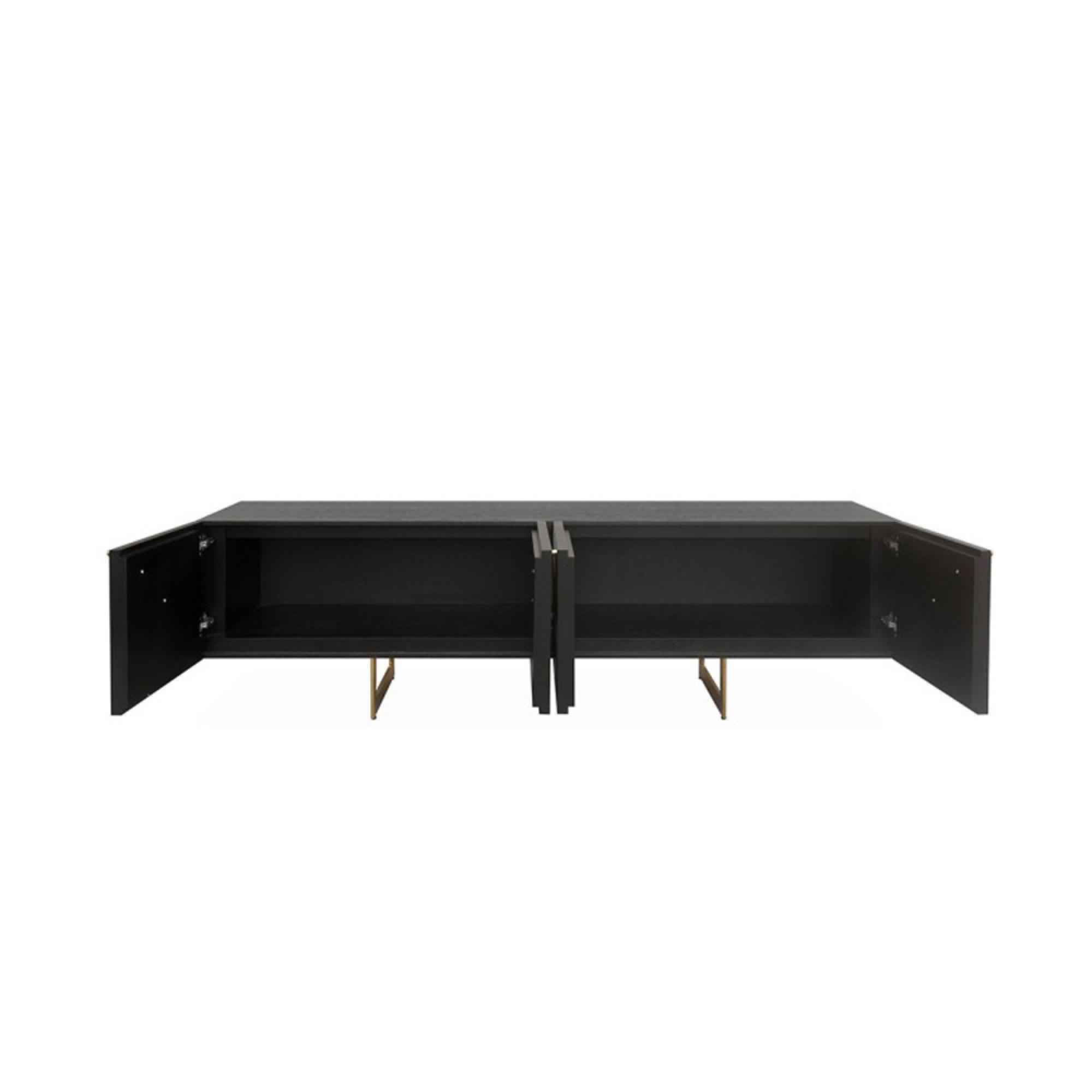 TV Unit - Ivanna - 4 Door - Dark Wood